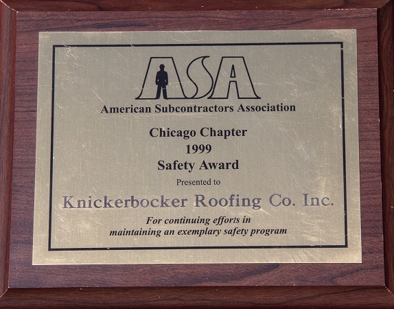 ASA 1999 Safety Award
