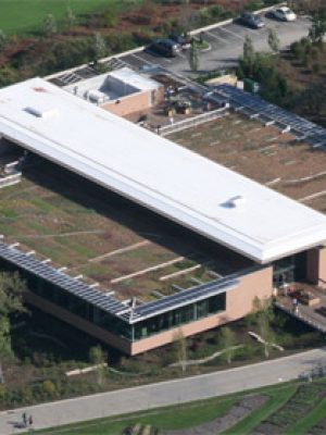 Roofing and waterproofing system installation for a plant conservation science center