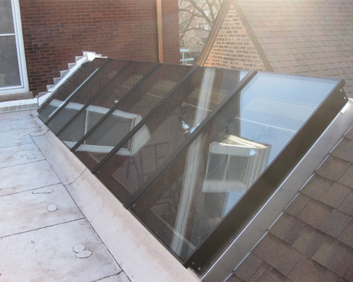 Roofing Restoration & Custom Skylight Installation for Lorado Taft Midway Studio at University of Chicago