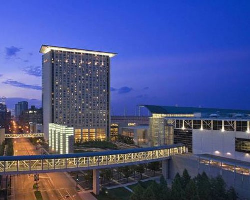 Installation of White Reflective E.P.D.M. Roofing on the Hyatt McCormick Hotel Chicago