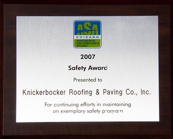 ASA 2007 Safety Award