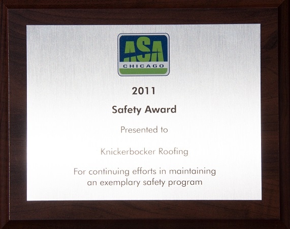 ASA 2011 Safety Award